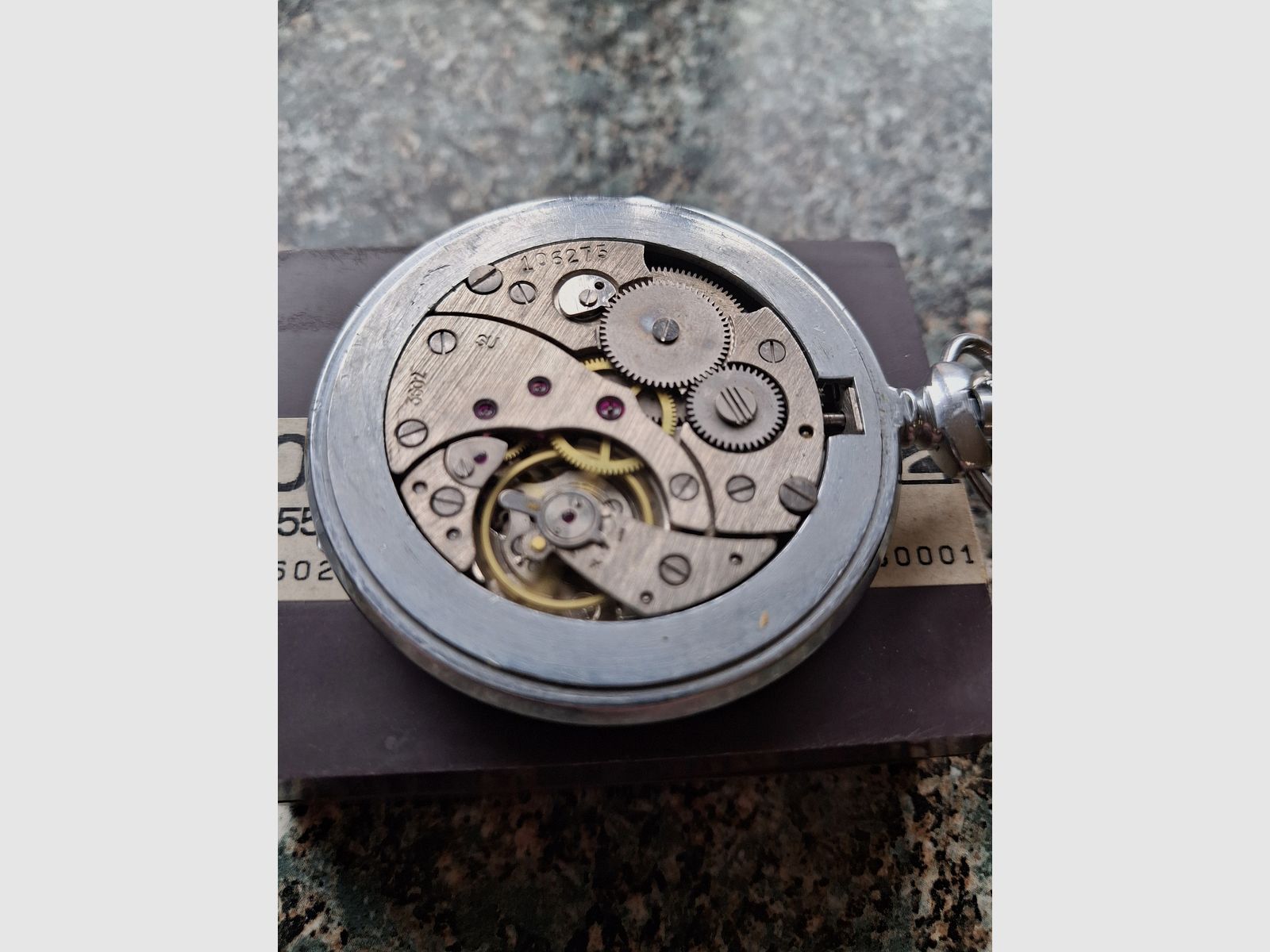 Zakhorloge met jachtthema