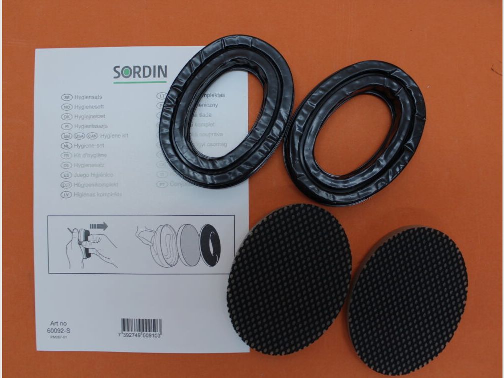 Sordin Sordin: Hygieneset Silikon für alle MSA Sordin Gehörschutz-Modelle (1 Paar) mit Gelpolster