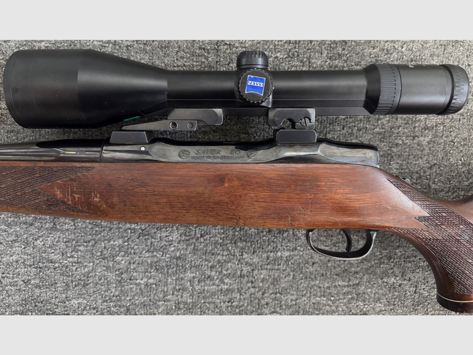 Sauer 80 met Zeiss 3-12x56 & Zeiss Z-Point, M14x1