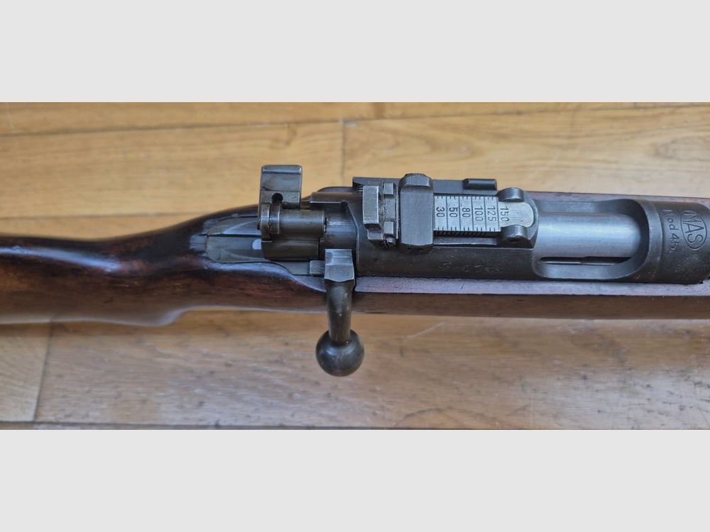 Belle carabine MAS 45 – Petite sœur de la Mauser 45 de 1945 – Calibre 22LR – Chargeur 5 coups – Très bon canon – TBE / TBE+, image 13 sur 25