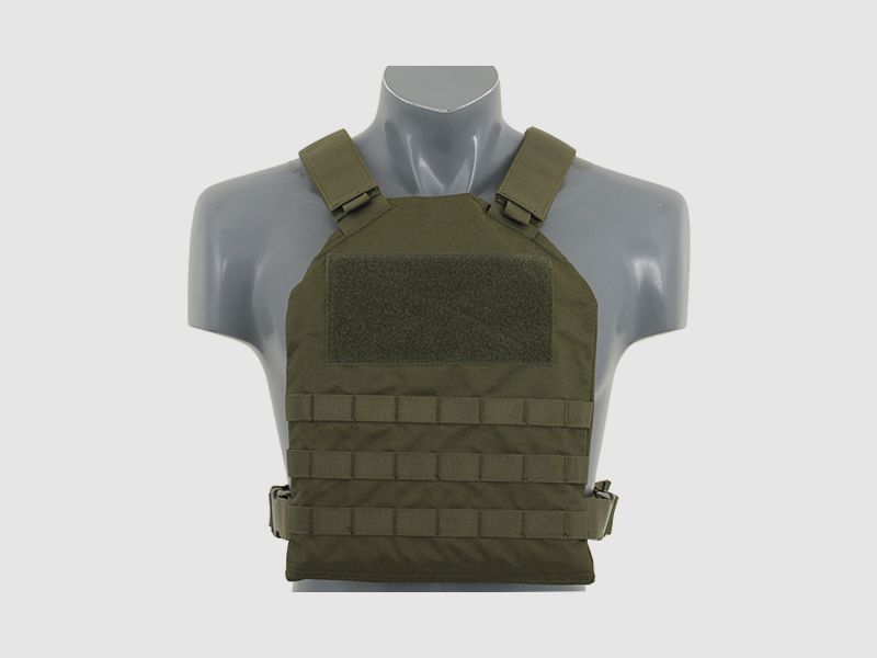 Simple Plate Carrier with Dummy Soft Armor Inserts - Olive