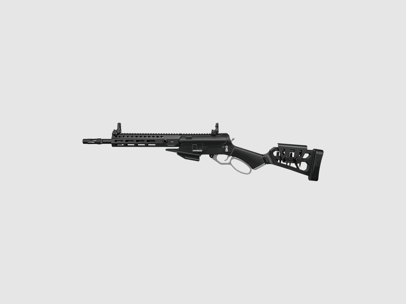 LevAR PLATA Gas Powered Lever Action Rifle with Aluminum Handguard in Black -F- | G&G, image 2 of 8