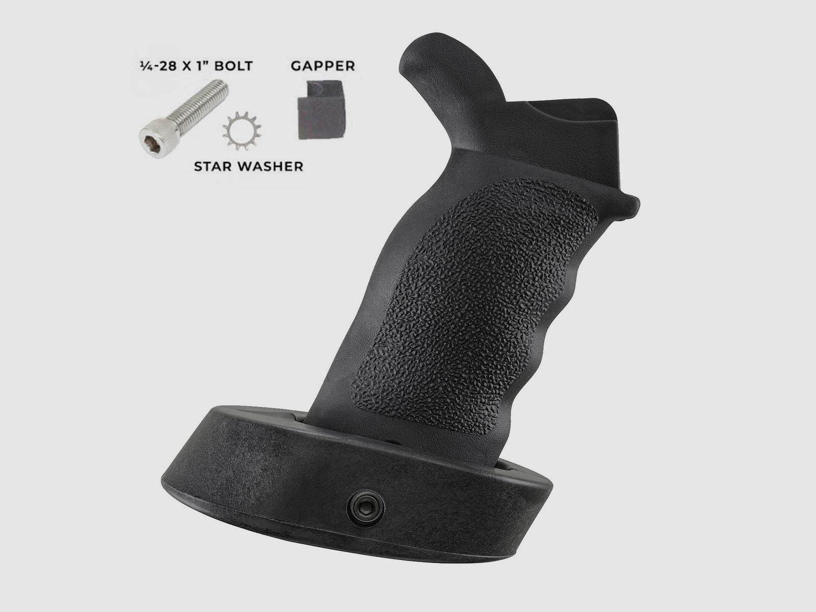Ergo Tactical Deluxe AR15 Griff Suregrip mit Handballenauflage schwarz