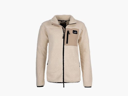 Arrak Sherpa Fleecejacke Damen Offwhite - 3XL