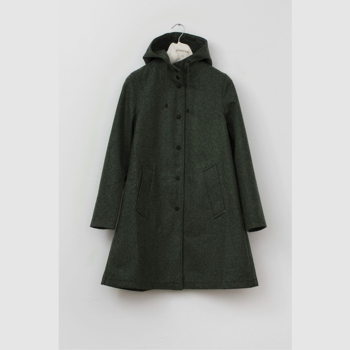 Parka Femme Imperméable en Vert Loden, image 2 sur 2