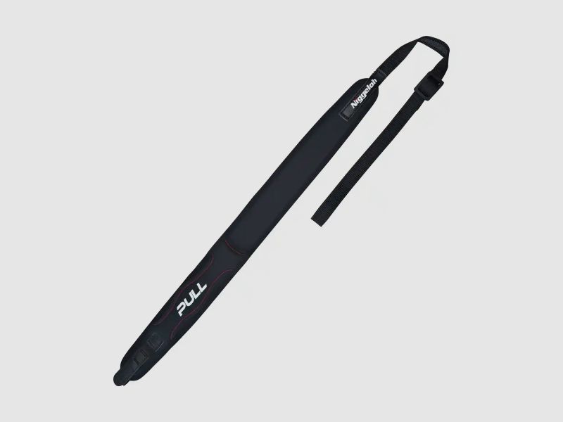 Cinghia per fucile Niggeloh PULL con sgancio rapido / neoprene, nero