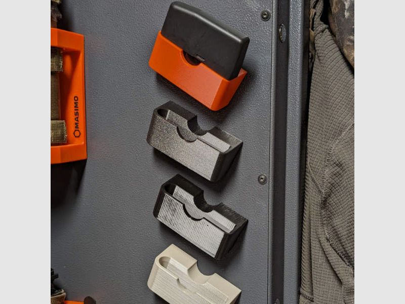 Magnetischer Magazinhalter für Merkel Helix Büchsen-Magazine für Waffenschrank - Zubehör für den Waffenschrank
