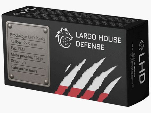 Kampfmunition 9X19MM LHD POLSKA 50 Stück