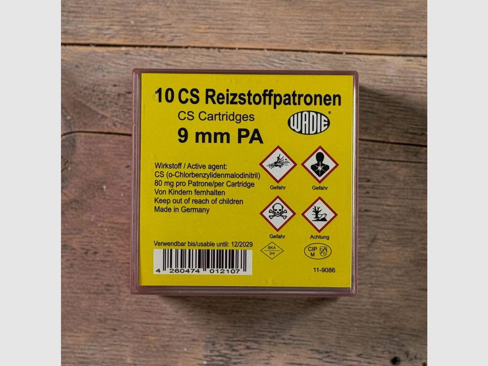 Wadie CS cartucce irritanti 9mm PAK