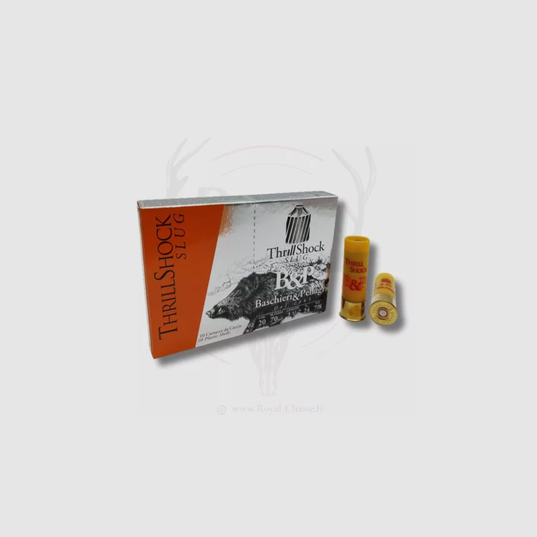 10 patronen BIG GAME THRILL SHOCK kal.20 26 gr B&P
