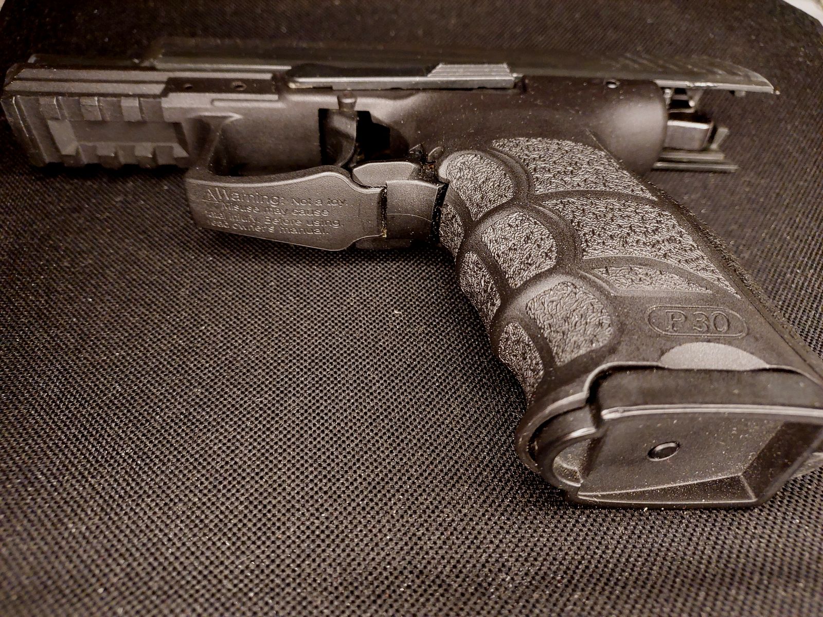 Heckler & Koch P30 9 mm P.A.K. brüniert (PTB 912) HK P 30 mit Safariland 7378 (7TS-ALS) Paddleholster 295 