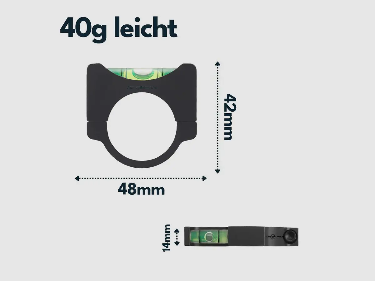 Vector Optics SCACD-01 – Livella per tubo da 25,4/30 mm, immagine 2 di 3