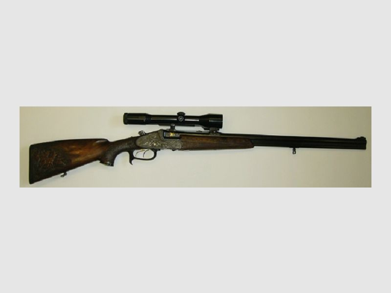 Ferlacher Gebrauchtwaffe Seitenschloß 16/70 7x65 R Bockbüchsflinte