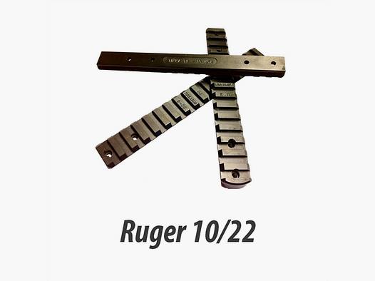 Picatinny/Stanag rail for Ruger 10/22 00 MOA 125mm ALU