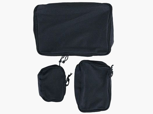 Mil-Tec Mil-Tec Netz Pouch 3er Set - Schwarz