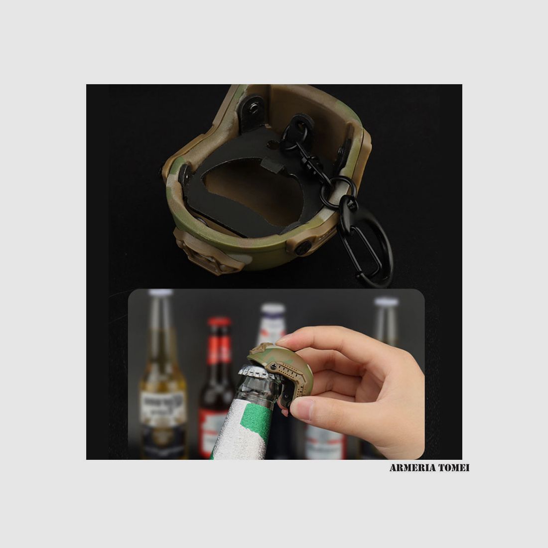 SCHLÜSSELANHÄNGER – MINI HELM MIT FLASCHENÖFFNER, Bild 6 von 6