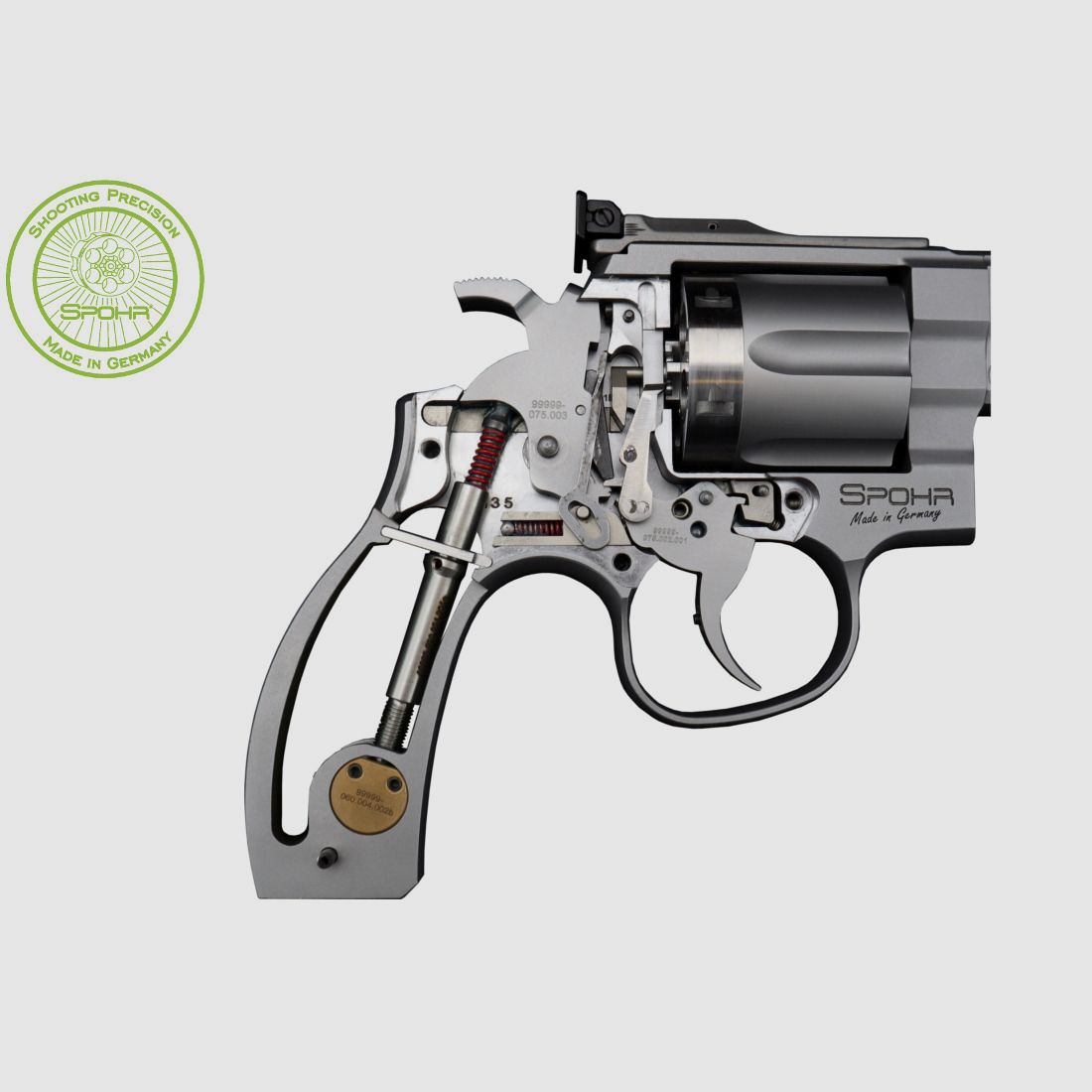  SPOHR 286 Competition Stainless .22lr 6 cali Revolwer Wyprodukowano w Niemczech, zdjęcie 7 z 12