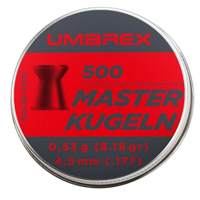 Śrut 4,5 mm Diabolo UMAREX Masterkugeln płaski 500 szt. (4.1710), zdjęcie 1 z 2