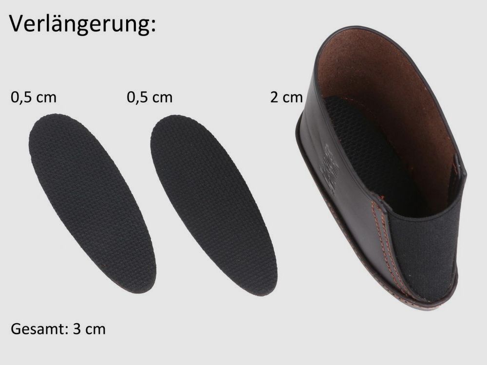 Shaft extension leather in three sizes