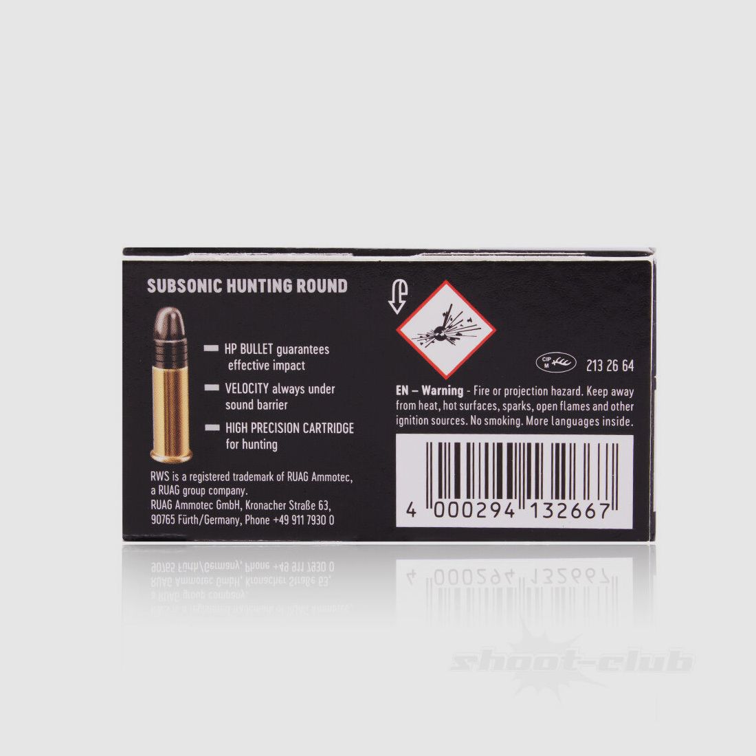 RWS Subsonic HP 40grs 50St .22lr, image 3 sur 3