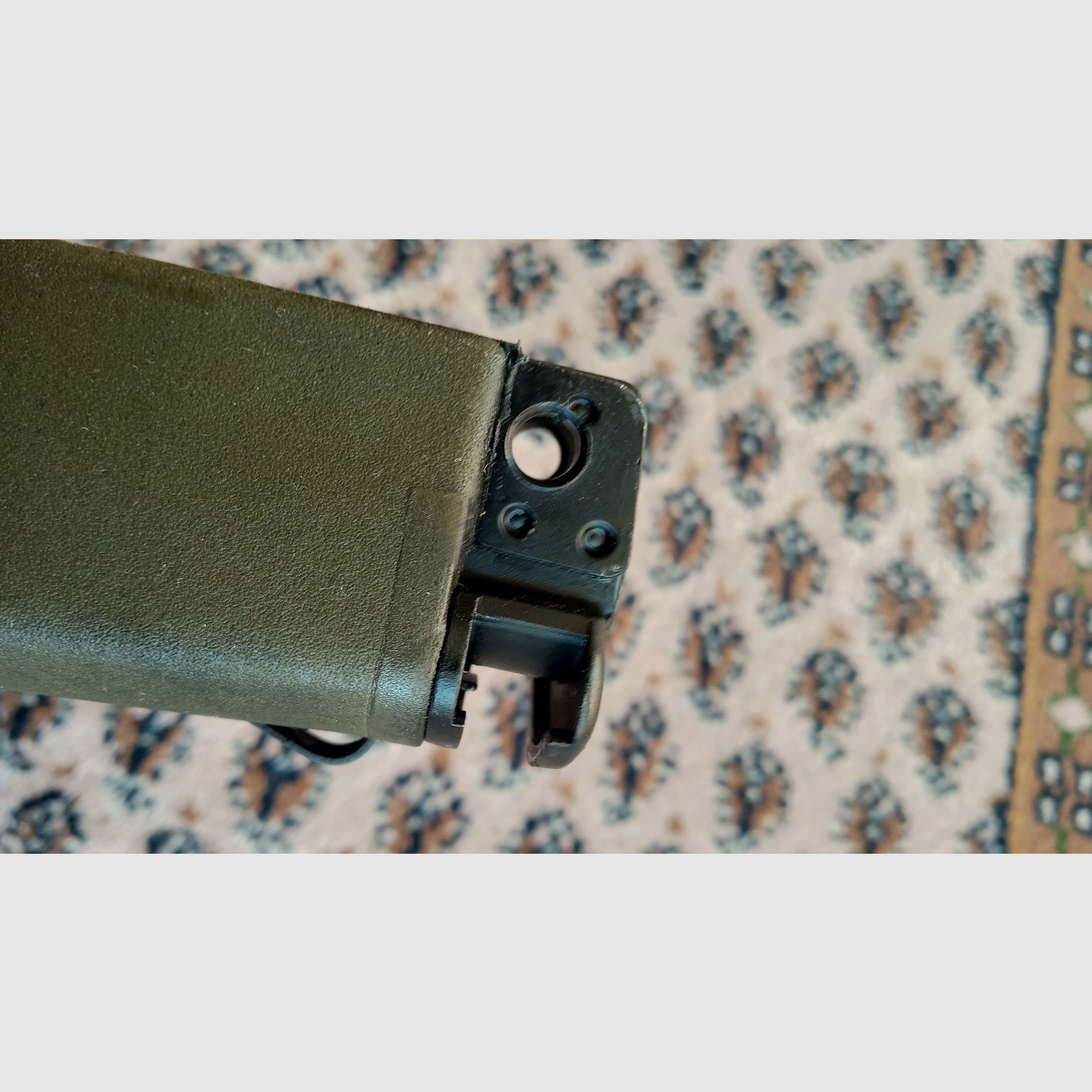 Original Griff & Trapezhandschutz für H&K G3A4 beide farblich abgestimmt in NATO Grün und Zweibein geeignet // G3 und Klone Handschutz + Pistolengriff / G3A3 G3SG1 MKE T41 HK91 VFC Co2 Umarex