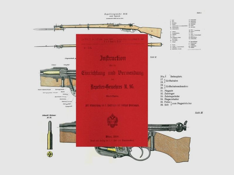 Nachdruck Dienstvorschrift Steyr M95 Gewehr Österreich 1899