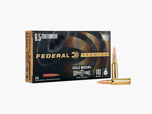 Büchsenmunition FEDERAL Gold Medal CenterStrike - OTM-Hohlspitze
