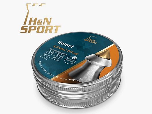 H&N Hornet Diabolo cal. 4,50 mm. Boîte de 225 pcs. de 0,62 g.