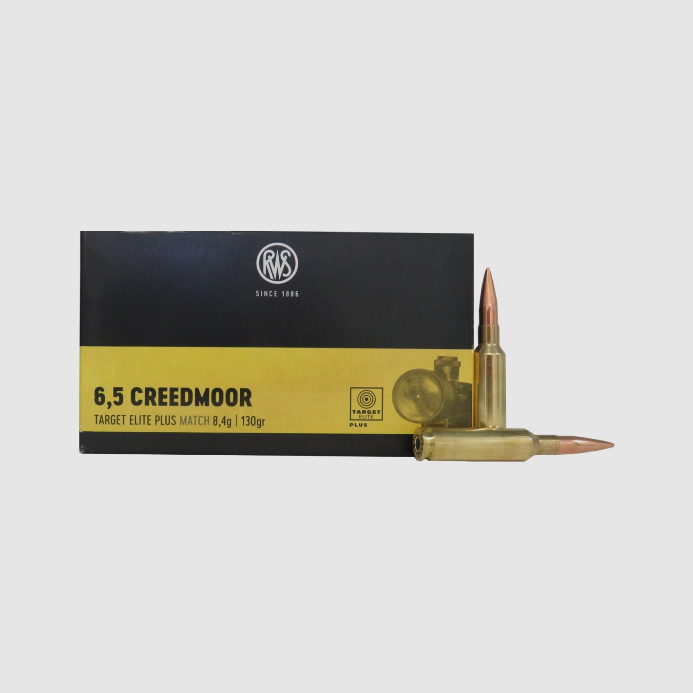 RWS Patronen kal. 6,5 Creedmoor Target Elite Plus 130 gr, afbeelding 1 van 2