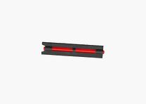 Visierkorn Fiber rot Flinte