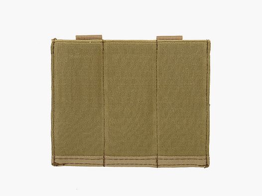 Elastic Triple Pistol Magazine Pouch - Coyote