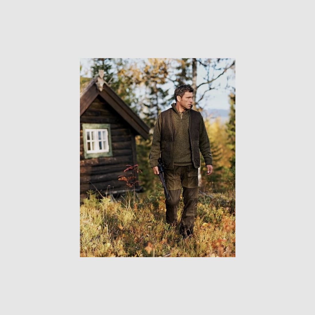 Härkila Angus Hose Leder Lederhose 