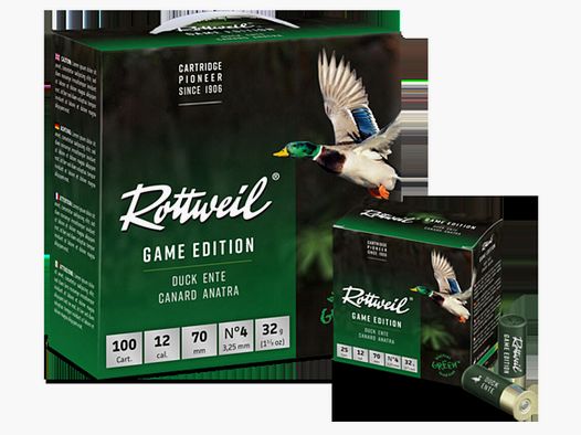Rottweil 32g Game Ente 3,25mm 100STK 12/70