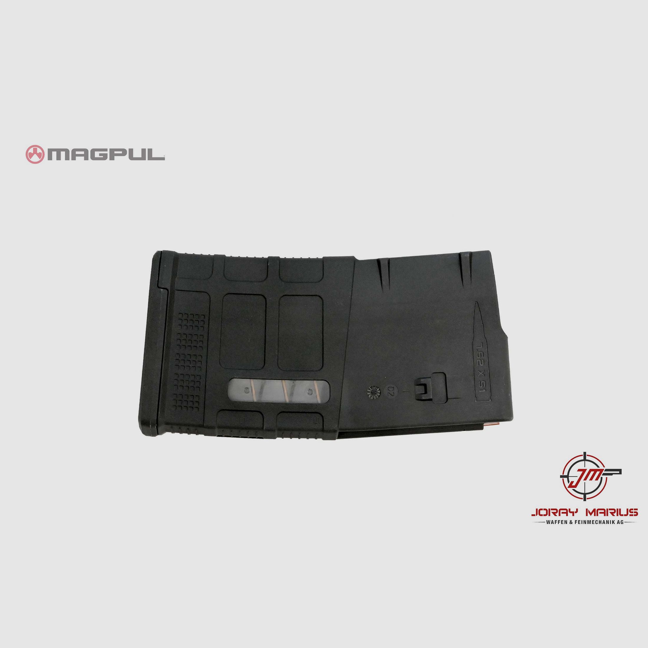 Magpul PMAG 20 LR/SR Gen M3 Black Magazin .308 Win, 20-Schuss mit Fenster (Polymer)