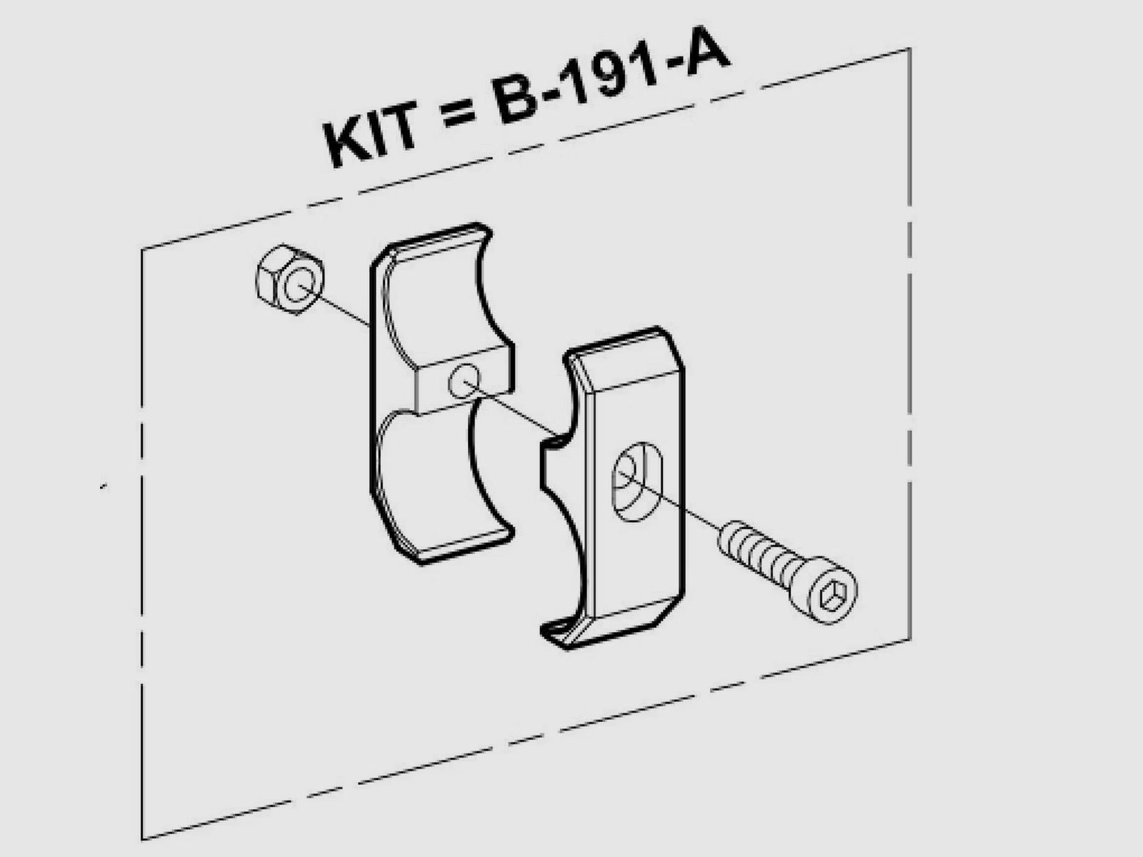 Fabarm STF/12 Clip Magazinverlenging, houdt de magazijnverlenging op de loop