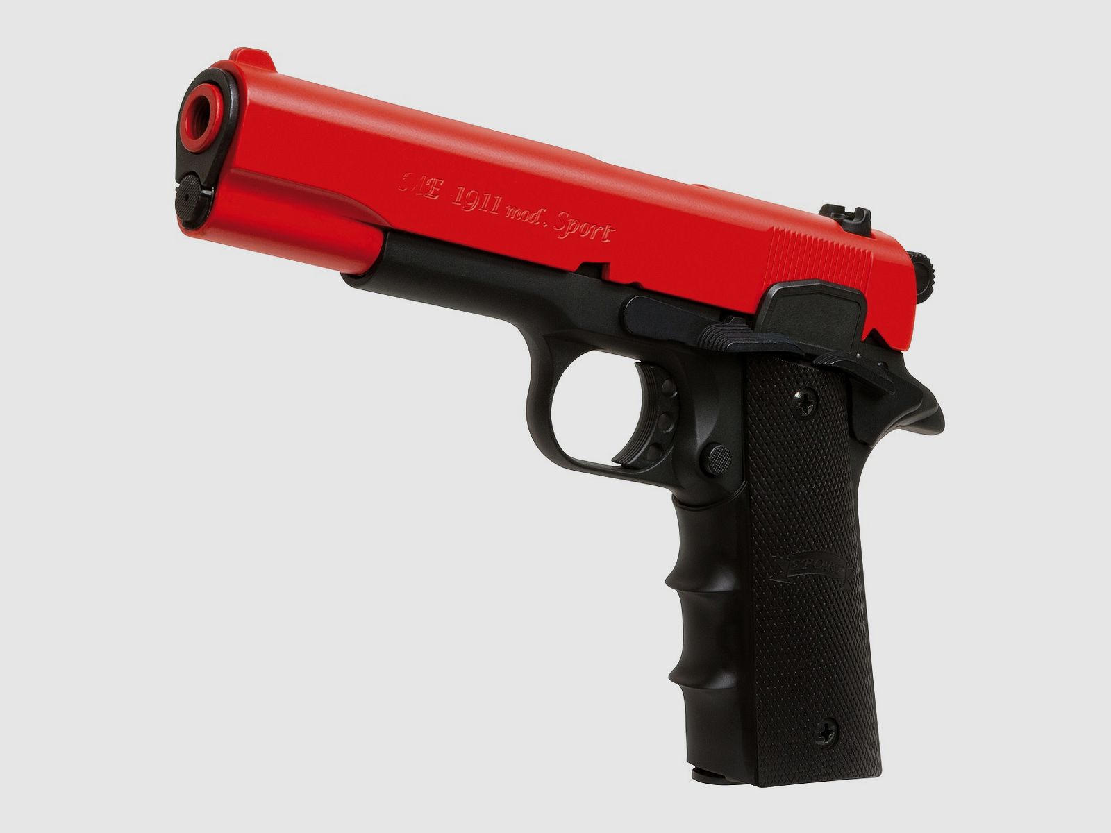 ME 1911 Model Sport, rood zwart