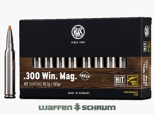 RWS HIT 10,7g - 165gr .300WinMag Short Rifle