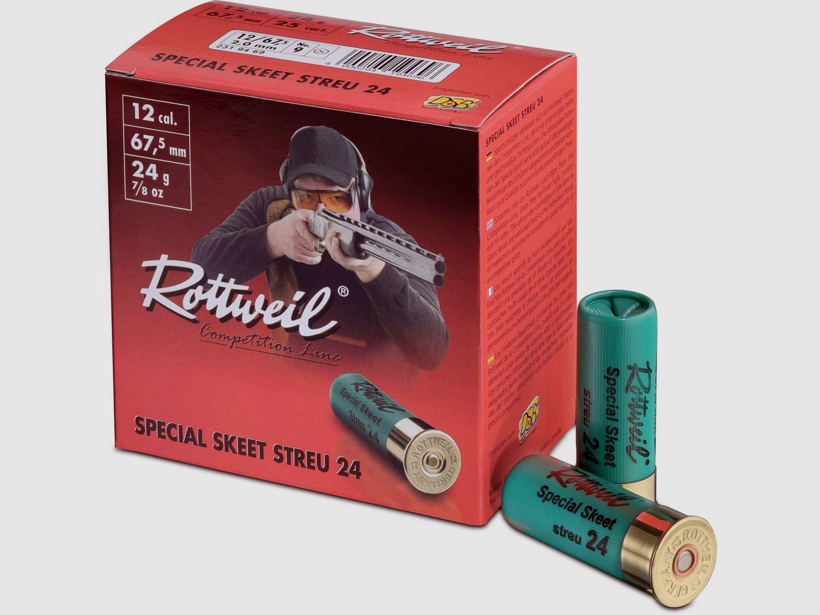 Rottweil 12/67,5 Special Skeet Streu 2,0mm -24g