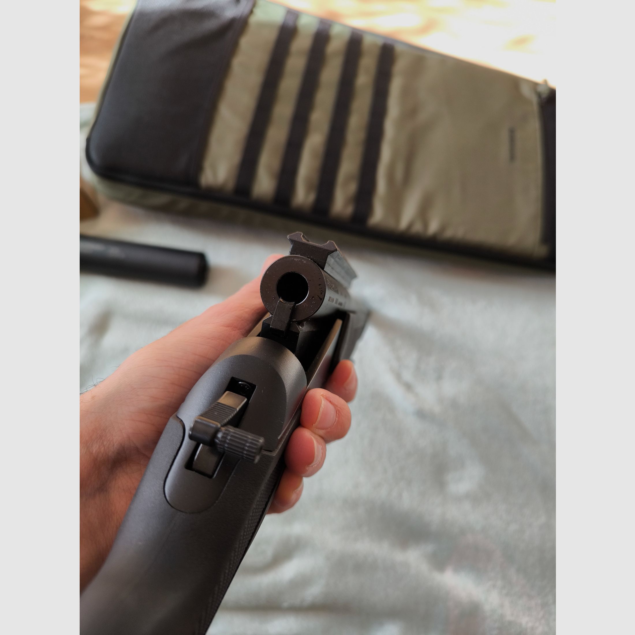 Bergara BA 13 TD with B&T silencer and Bergara backpack, absolutely as new!