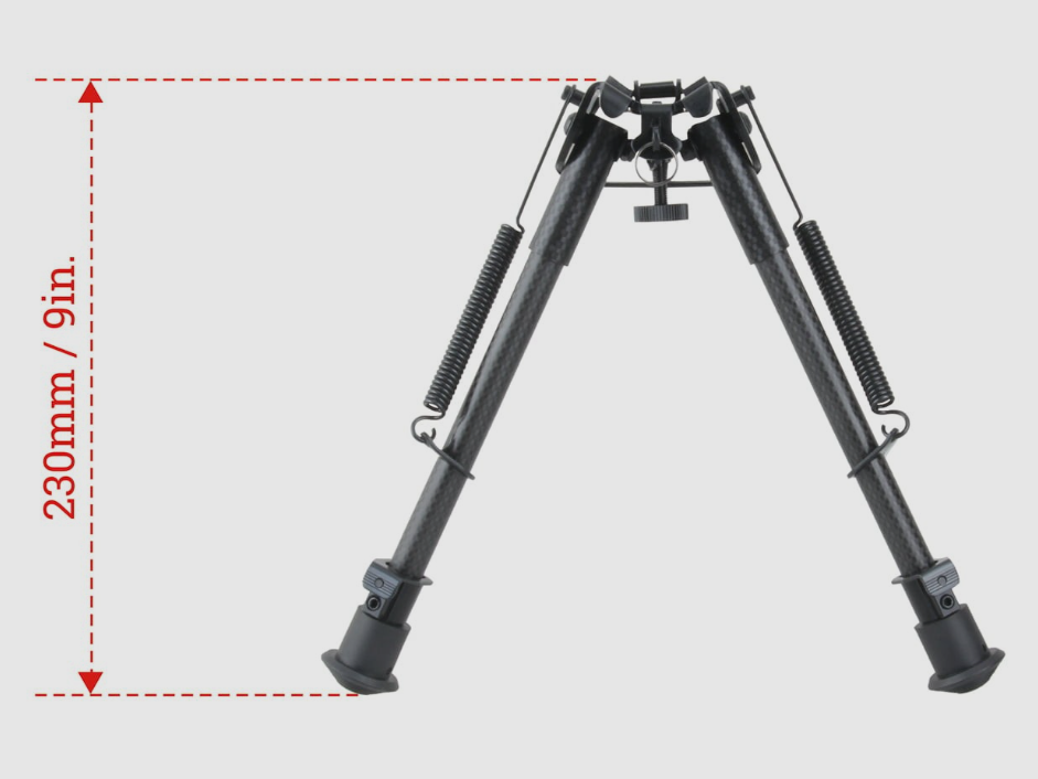 Vector Optics Carbonfaser-Bipod mit Feder 9-13,5", Bild 3 von 3