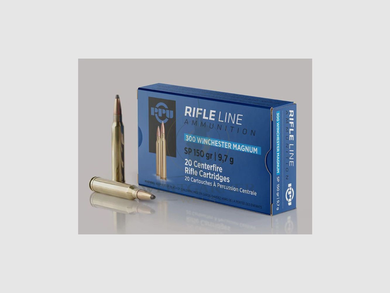 PPU .300 Win. Mag. FMJ BT 145 gr