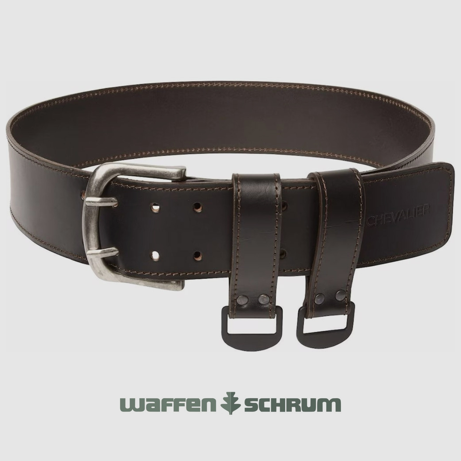 Chevalier Ledergürtel Hundeführer Leather Brown