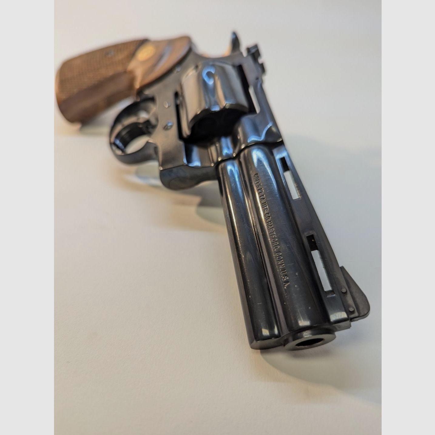 Colt Python 4" revolver in caliber 357 Mag.