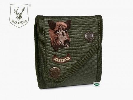 RISERVA Porte-munitions de ceinture pour carabine avec broderie de sanglier R9011CIN