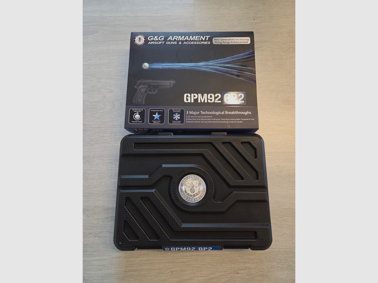 G&G GPM92 GP2 (Beretta 92) Pistola Airsoft Gas-Blowback 6mm BB Metal completo / muy buen estado y cuidado