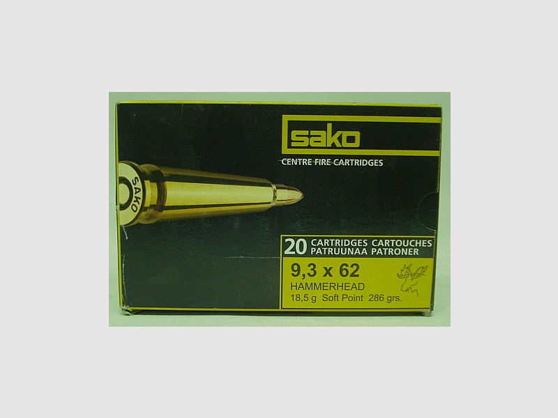 Sako 9,3x62 Hammerhead SP - 18,5g/286gr (a20) #266D#