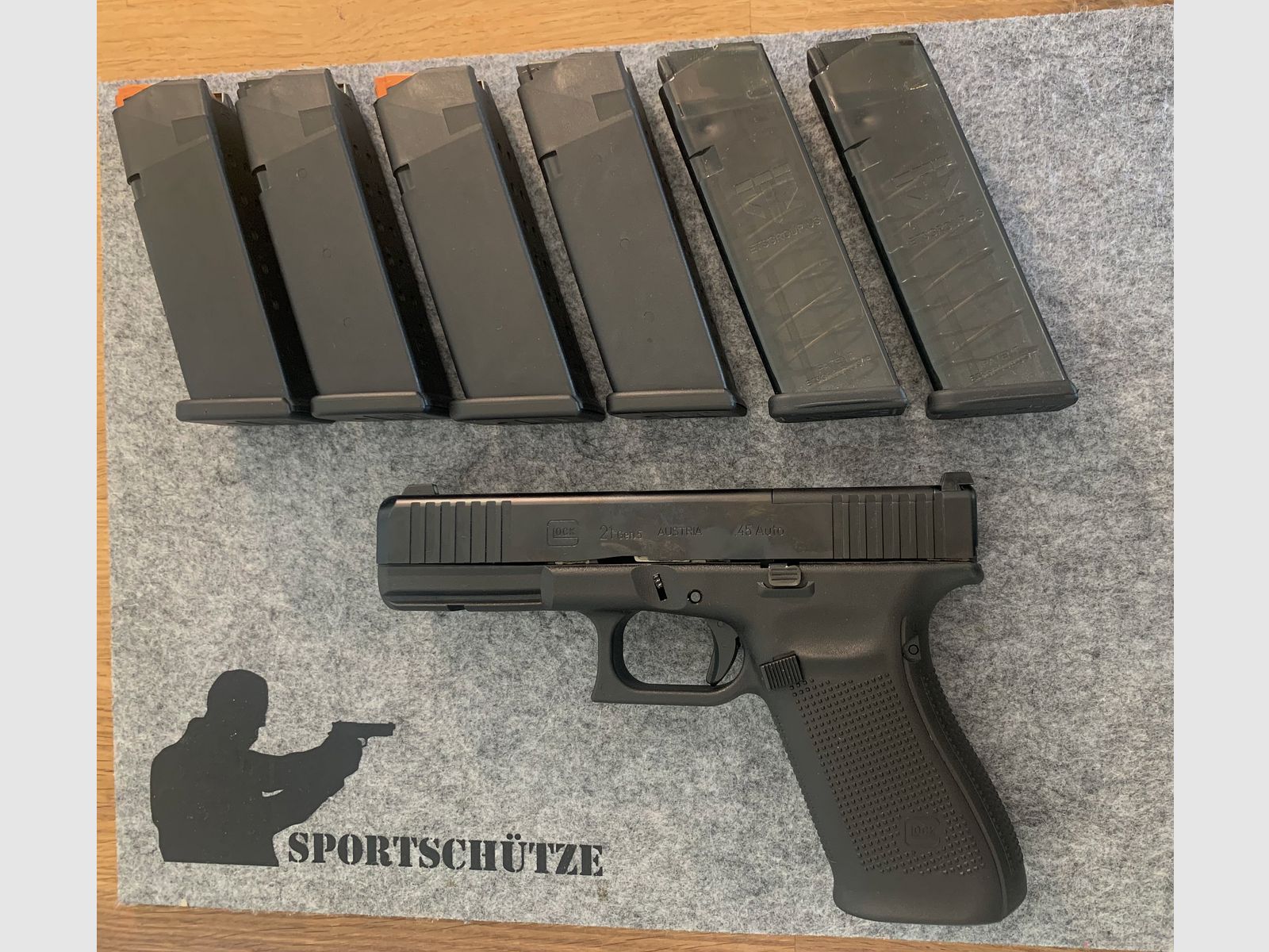 Glock 21 Gen5 MOS + Full Set Zubehör