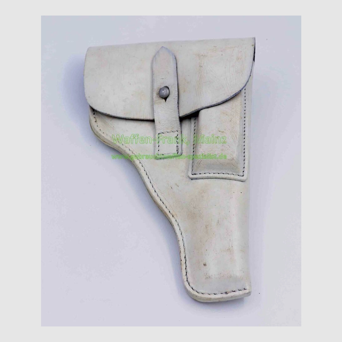 AKAH (Fa. Albrecht Kind) holster na pasek BW/MP biały dla P1/P38