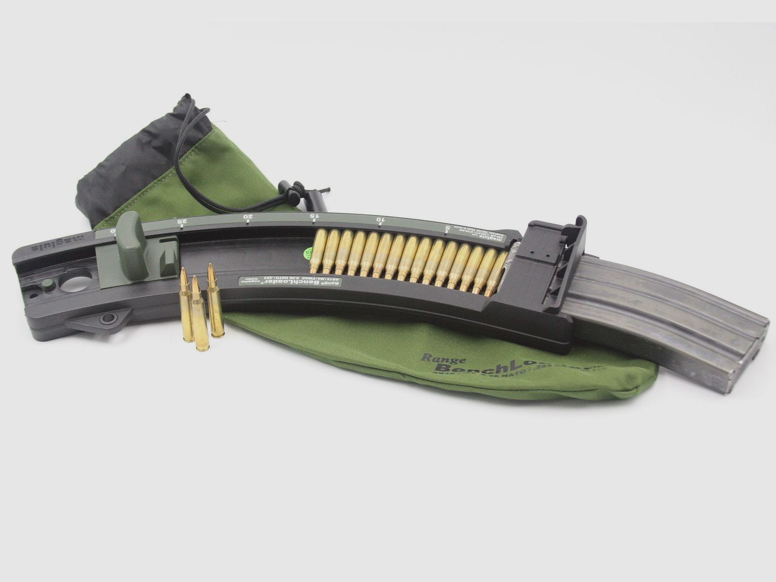 Ladehilfe Maglula AR15 BenchLoader, schwarz, für AR15 .223 Rem./5.56×45 Magazine