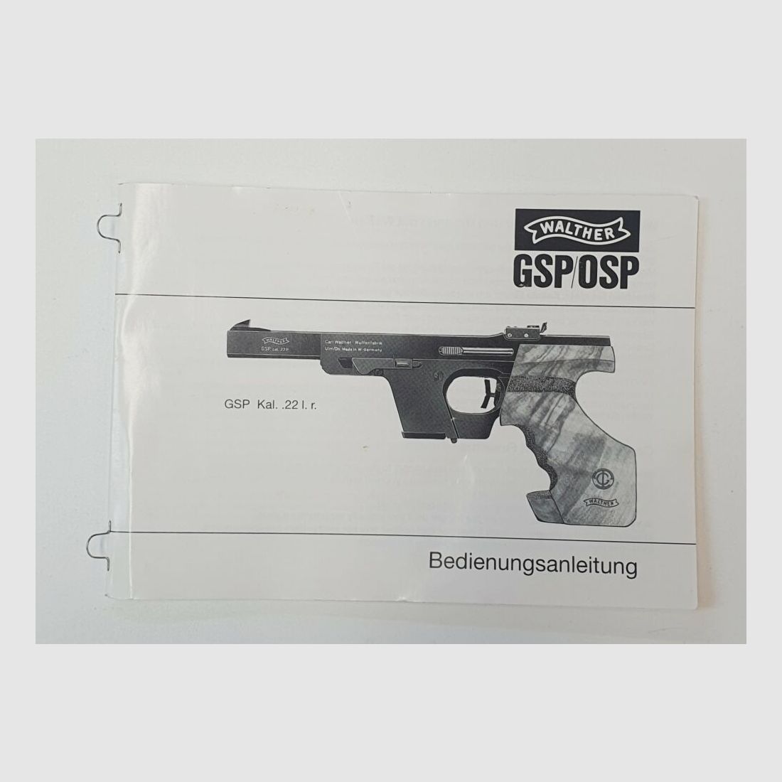 Fabbrica di armi Carl Walther Ulm Pistola sportiva/da competizione Walther GSP in calibro .22 L.r. - Impugnatura in legno Carl Walther